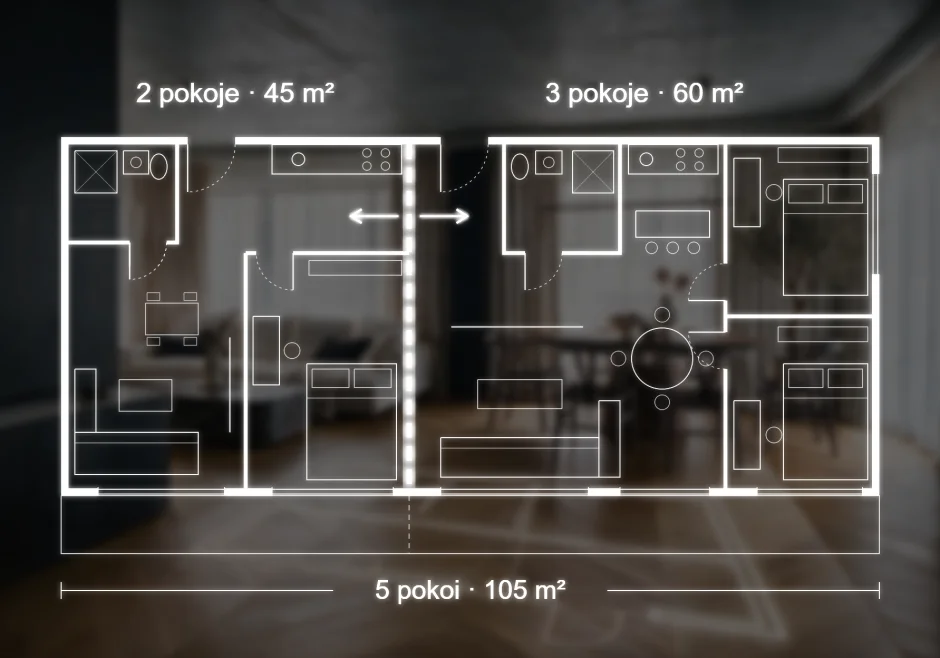 Apartamenty: 30-100 m²